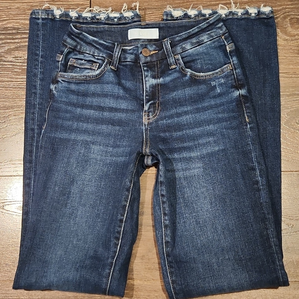 ❤️ NWOT! VERVET RESTRUCTURE HIGH RISE RELAXED FLARE JEANS, 00 (24) - Picture 5 of 13